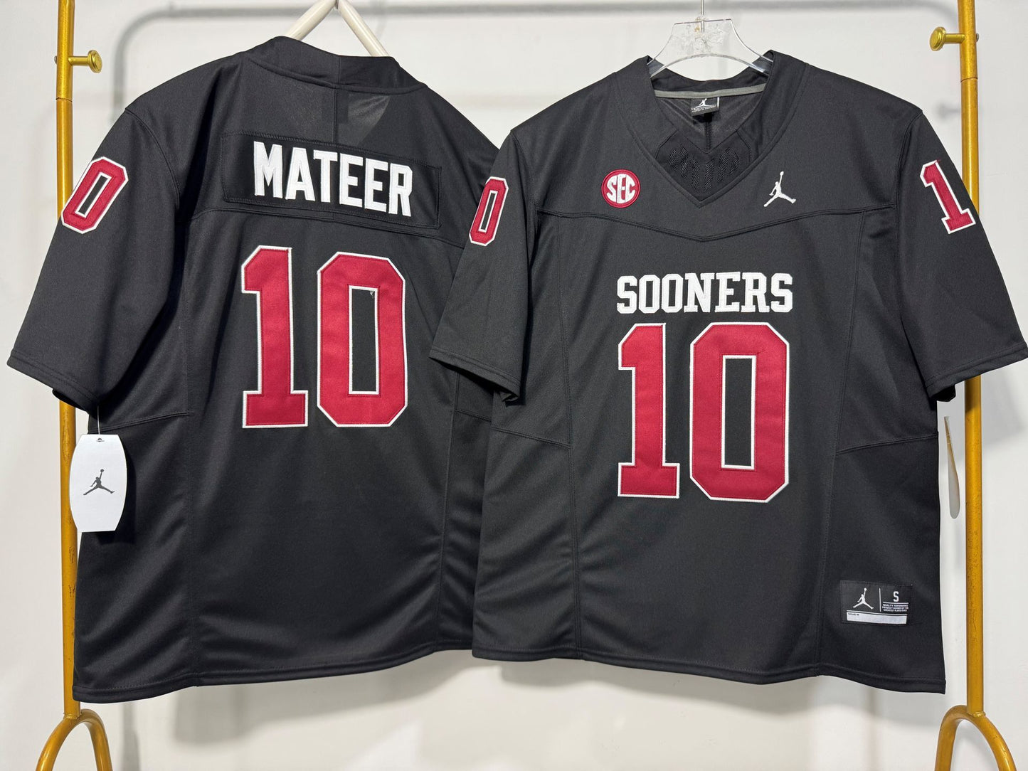 OKLAHOMA SOONERS JOHN MATEER BLACK JERSEY