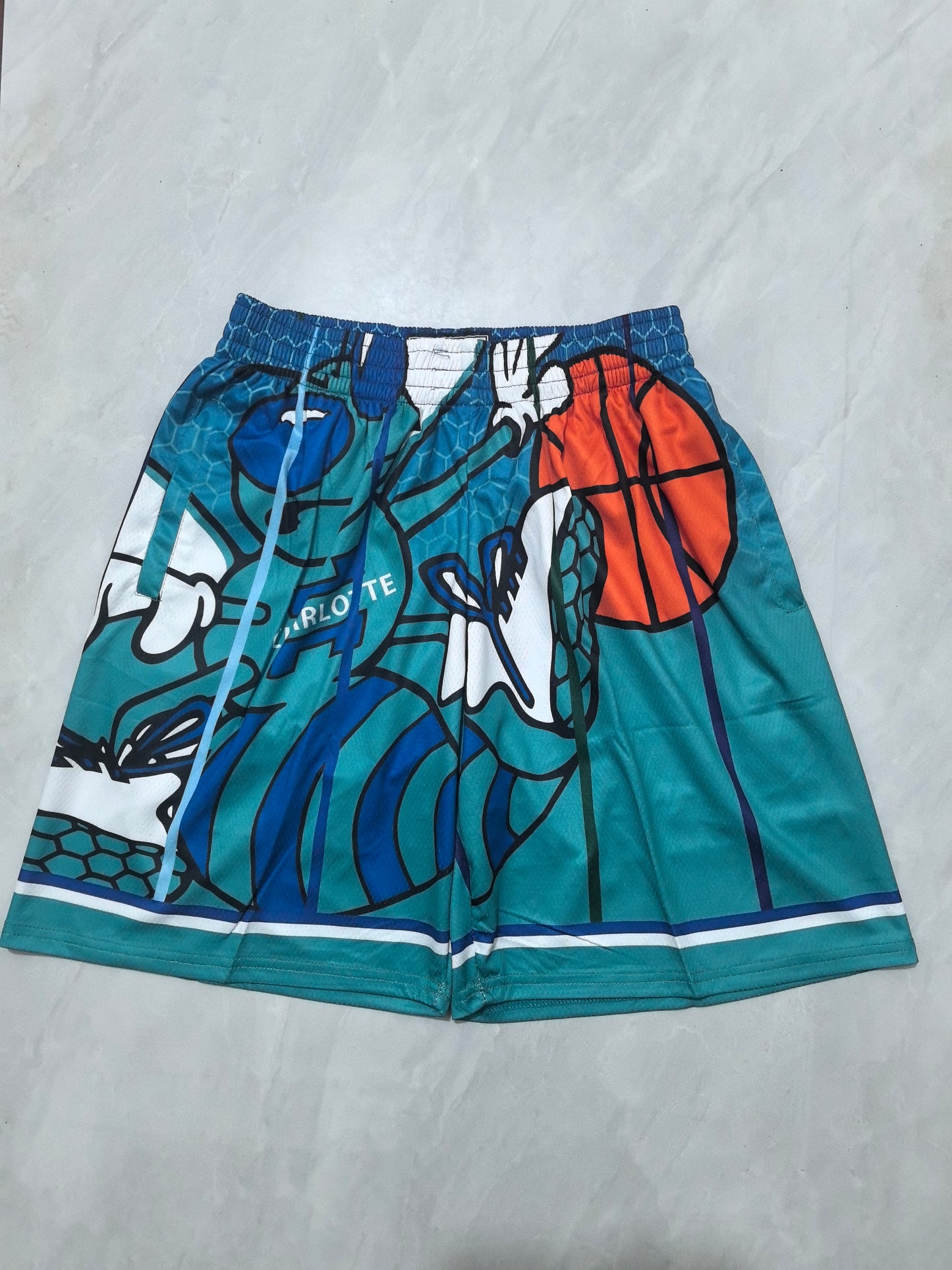 CHARLOTTE HORNETS BLUE SHORTS