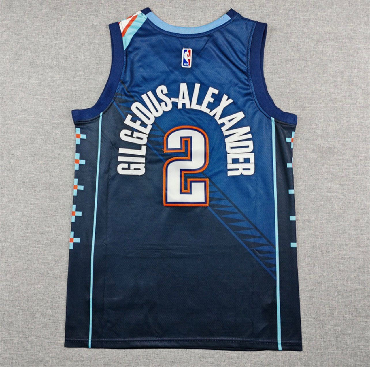 Shai Gilgeous-Alexander Navy Blue Oklahoma City Thunder Jersey
