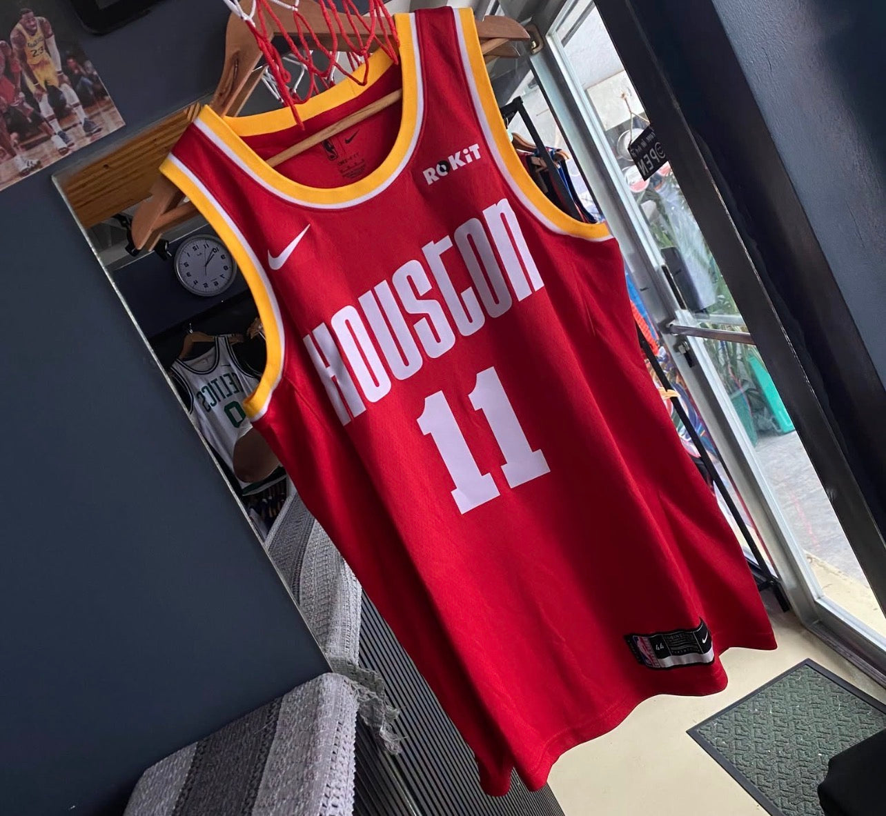HOUSTON ROCKETS YOA MING RED VINTAGE JERSEY