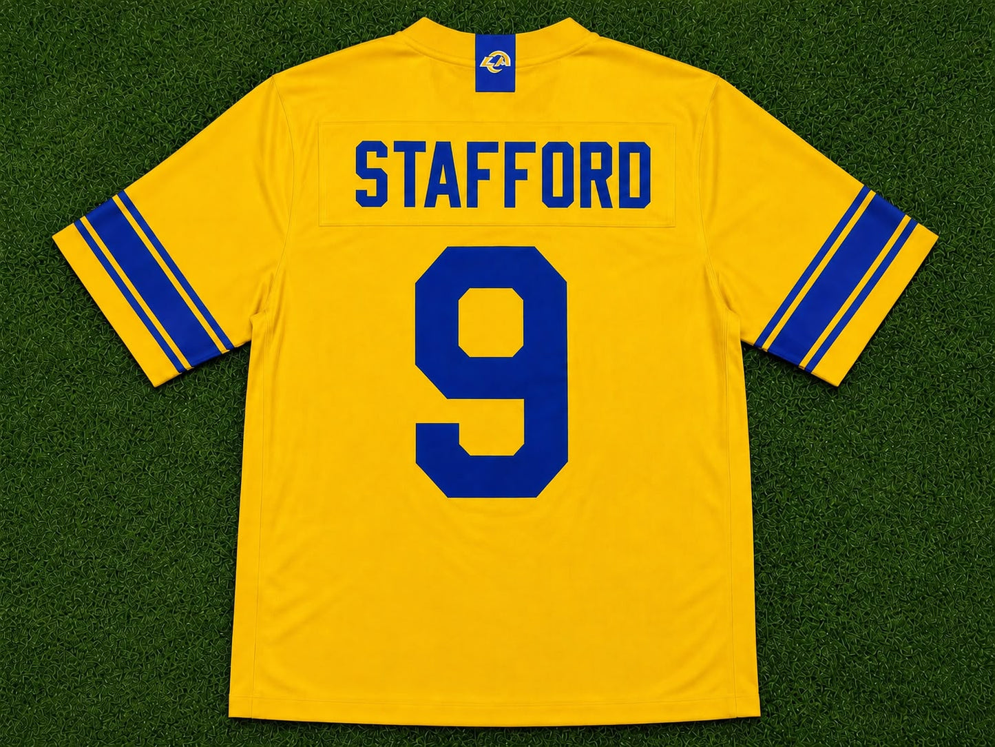 LOS ANGELES RAMS MATTHEW STAFFORD YELLOW JERSEY