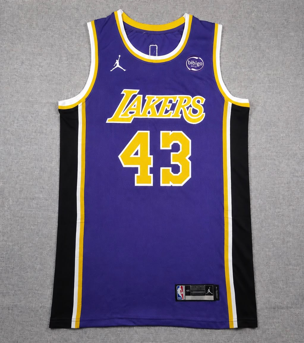 LOS ANGELES LAKERS CAMERON CARR PURPLE JERSEY