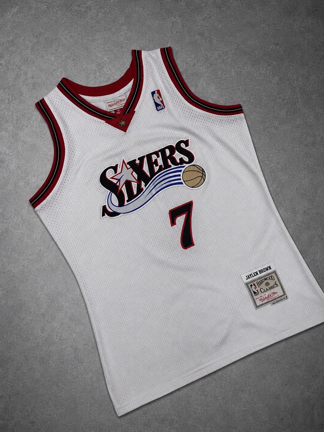 PHILADELPHIA 76ERS JAYLEN BROWN WHITE JERSEY