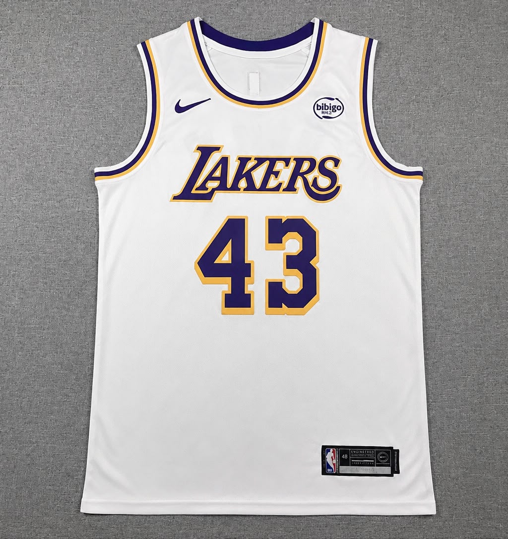 LOS ANGELES LAKERS CAMERON CARR WHITE JERSEY