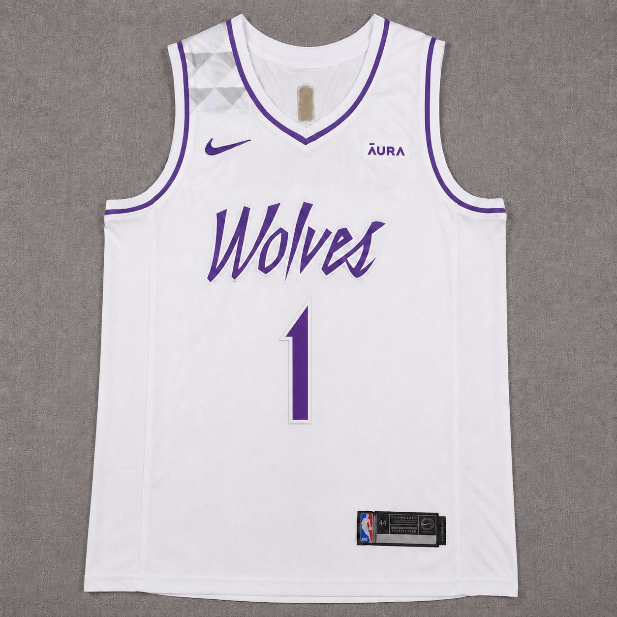 MINNESOTA TIMBERWOLVES LAMELO BALL WHITE JERSEY