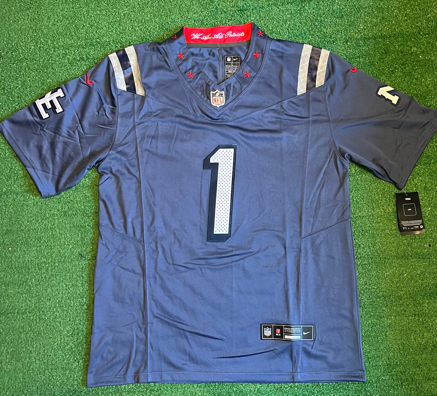 NEW ENGLAND PATRIOTS AJ BROWN RIVALRY JERSEY