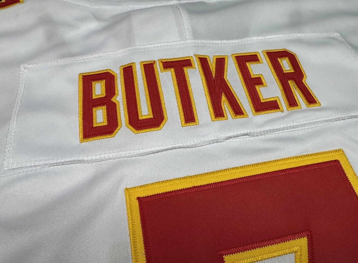 KANSAS CITY CHIEFS HARRISON BUTKER WHITE JERSEY
