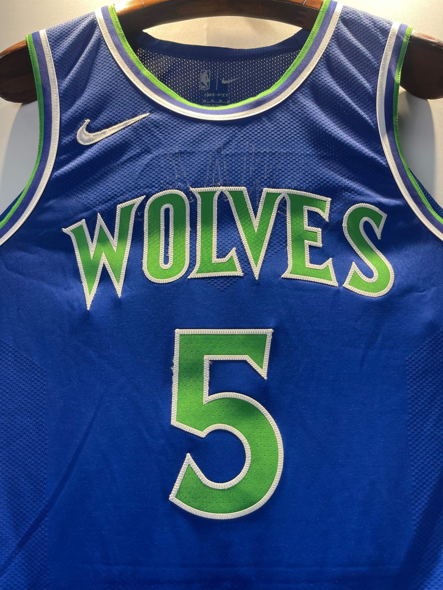 MINNESOTA TIMBERWOLVES ANTHONY EDWARDS BLUE JERSEY