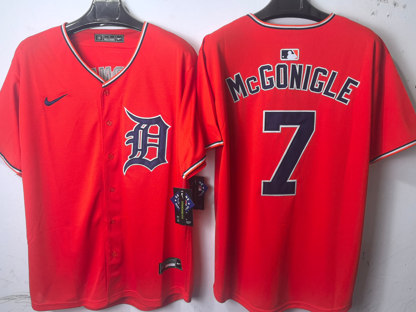 DETROIT TIGERS KEVIN MCGONIGLE ORANGE JERSEY