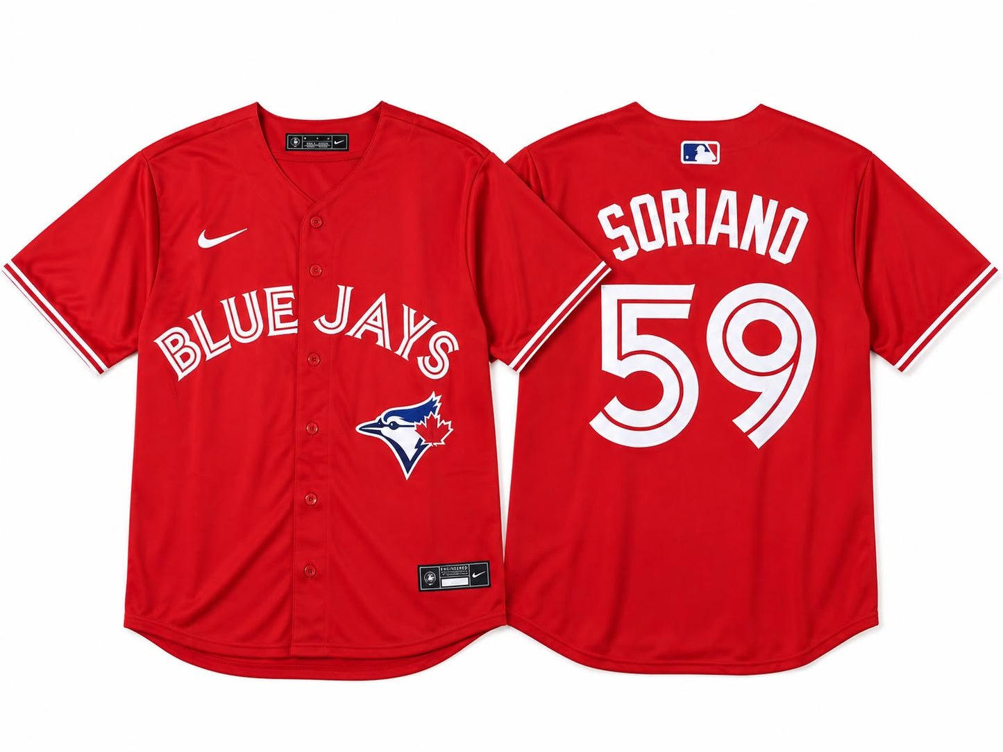 TORONTO BLUE JAYS JOSE SORIANO RED JERSEYS