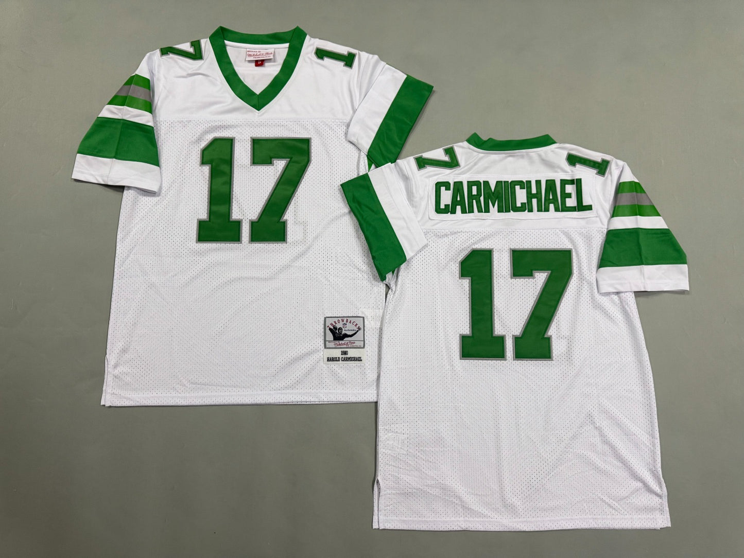 PHILIDELPHIA EAGLES HAROLD CARMICHAEL WHITE VINTAGE JERSEY