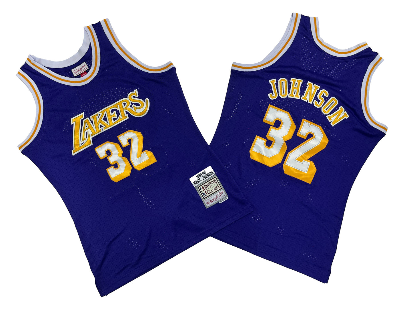 LOS ANGELES LAKERS MAGIC JOHNSON PURPLE VINTAGE JERSEY