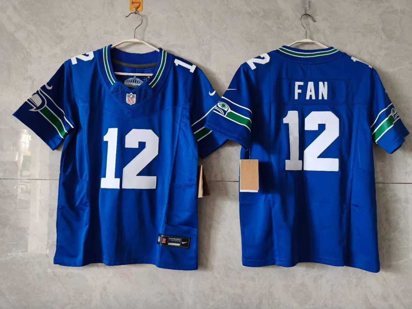 Seattle Seahawks Fan Blue Retro Jersey