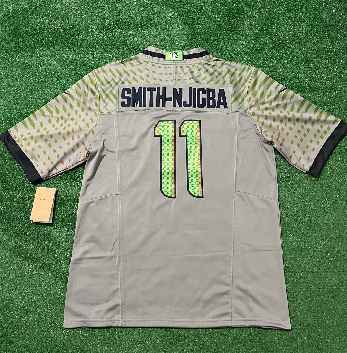 Seattle Seahawks JSN gray jersey 