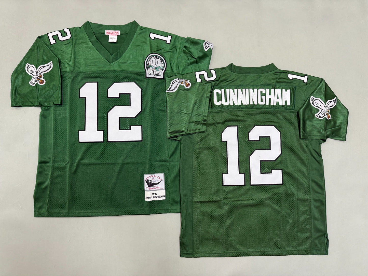 PHILIDELPHIA EAGLES RANDAL CUNNINGHAM VINTAGE GREEN JERSEY