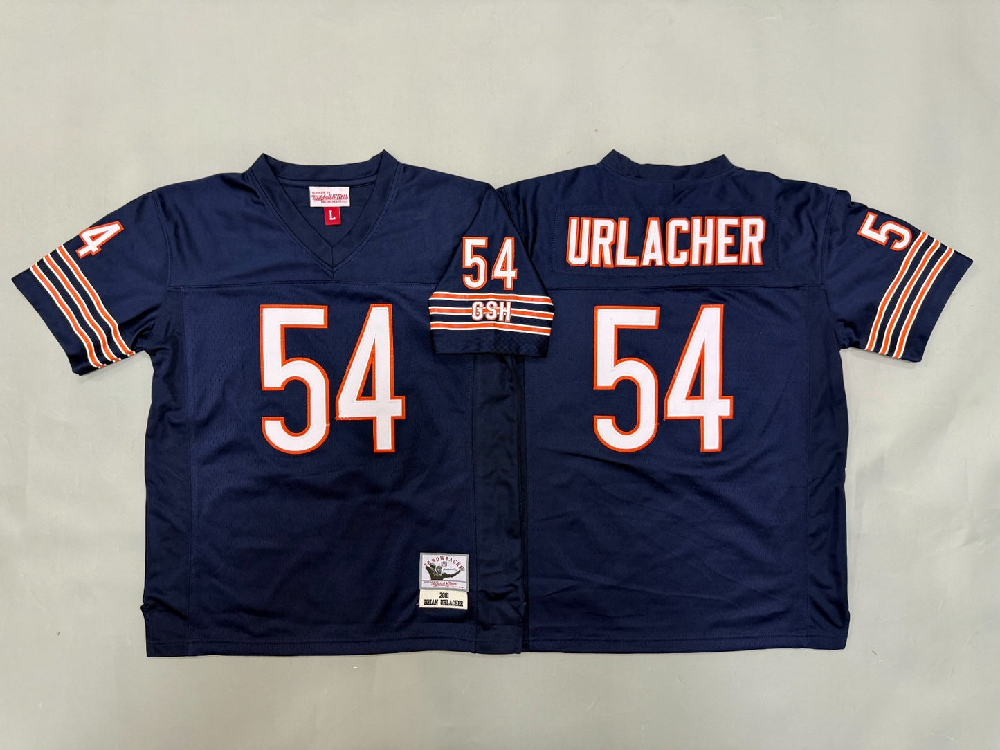 CHICAGO BEARS BRIAN URLACHER BLUE VINTAGE JERSEY