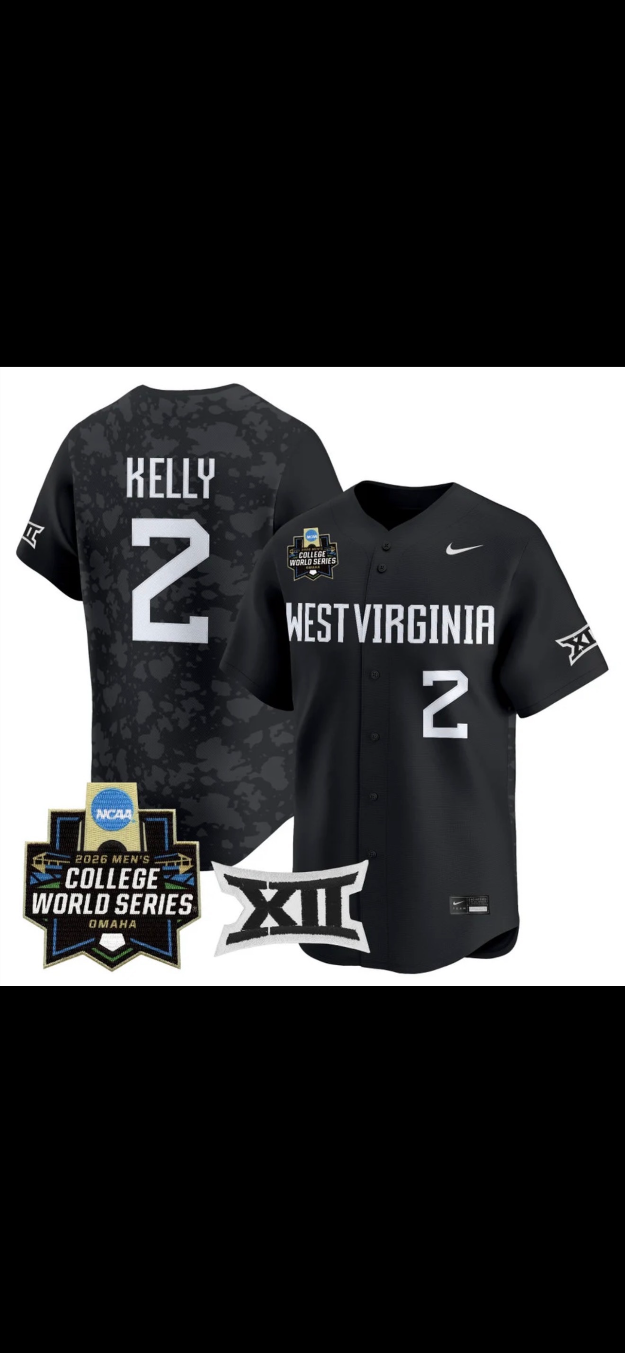 West Virginia baseball jersey custom