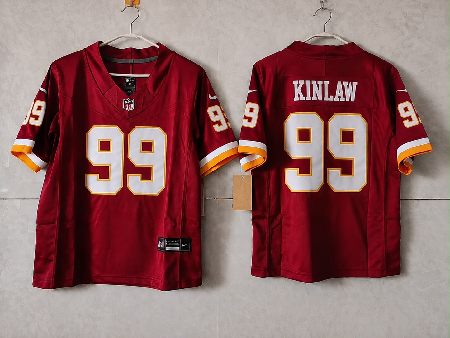 WASHINGTON COMMANDERS JAVON KINLAW BURGANDY JERSEY