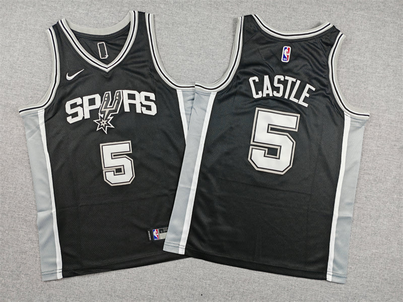 SAN ANTONIO SPURS STEPHON CASTLE BLACK JERSEY