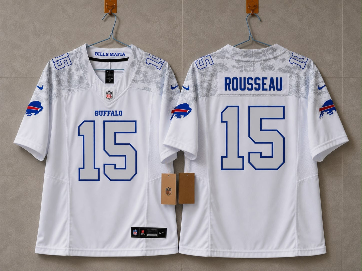 BUFFALO BILLS GREG ROUSSEAU RIVAL JERSEY