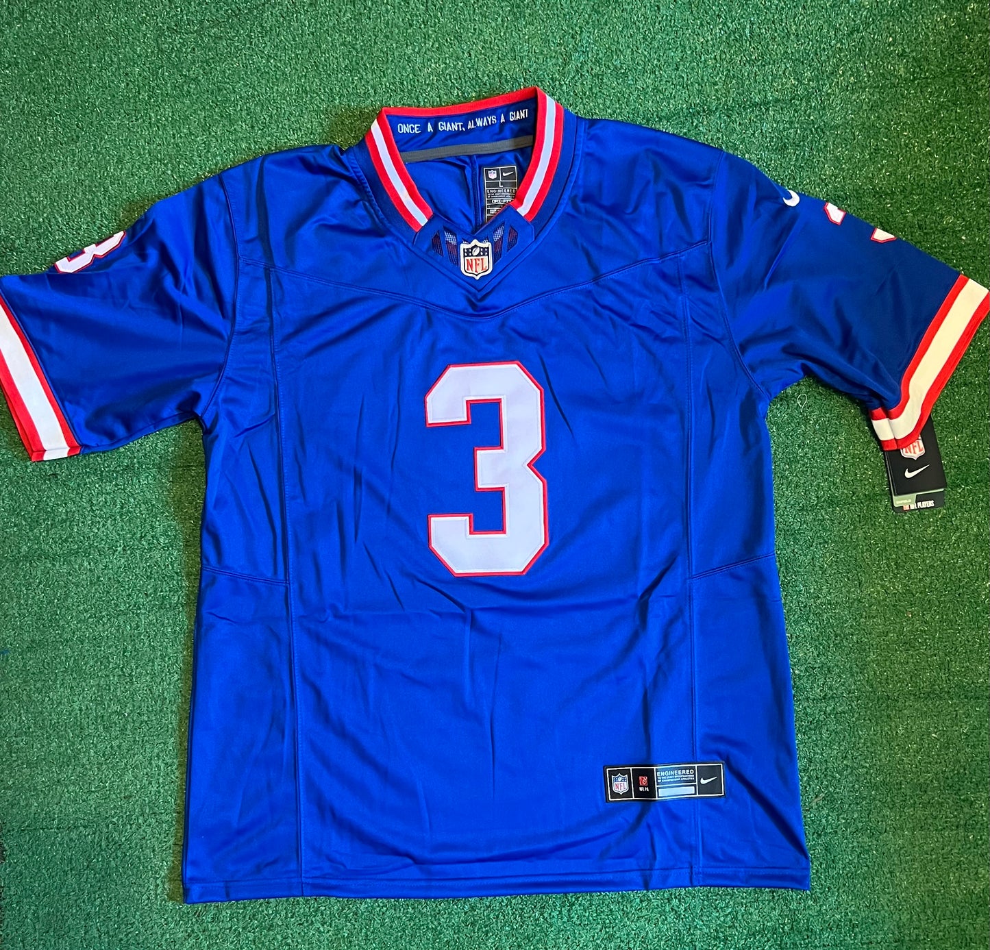 NEW YORK GIANTS ODELL BECKHAM JR BLUE RETRO JERSEY