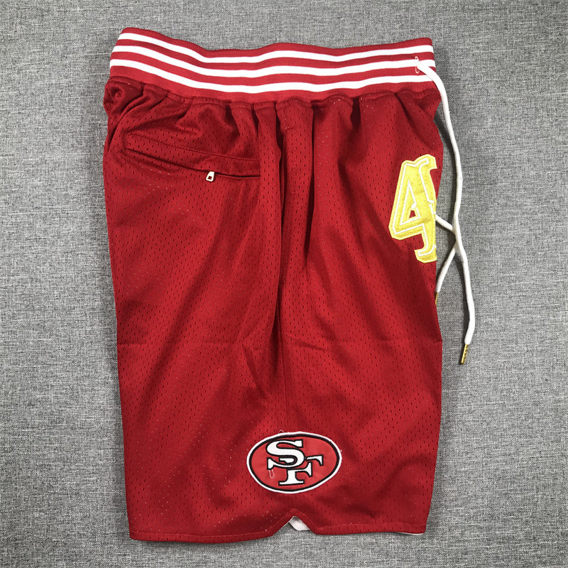 SAN FRANCISCO 49ERS RED SHORTS