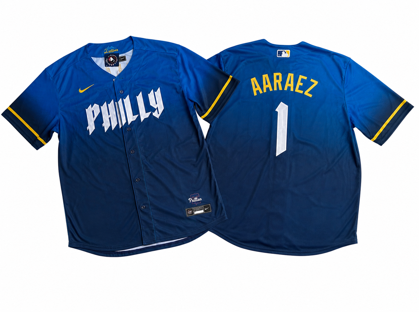 PHILADELPHIA PHILLIES LUIS AAREZ BLUE JERSEY