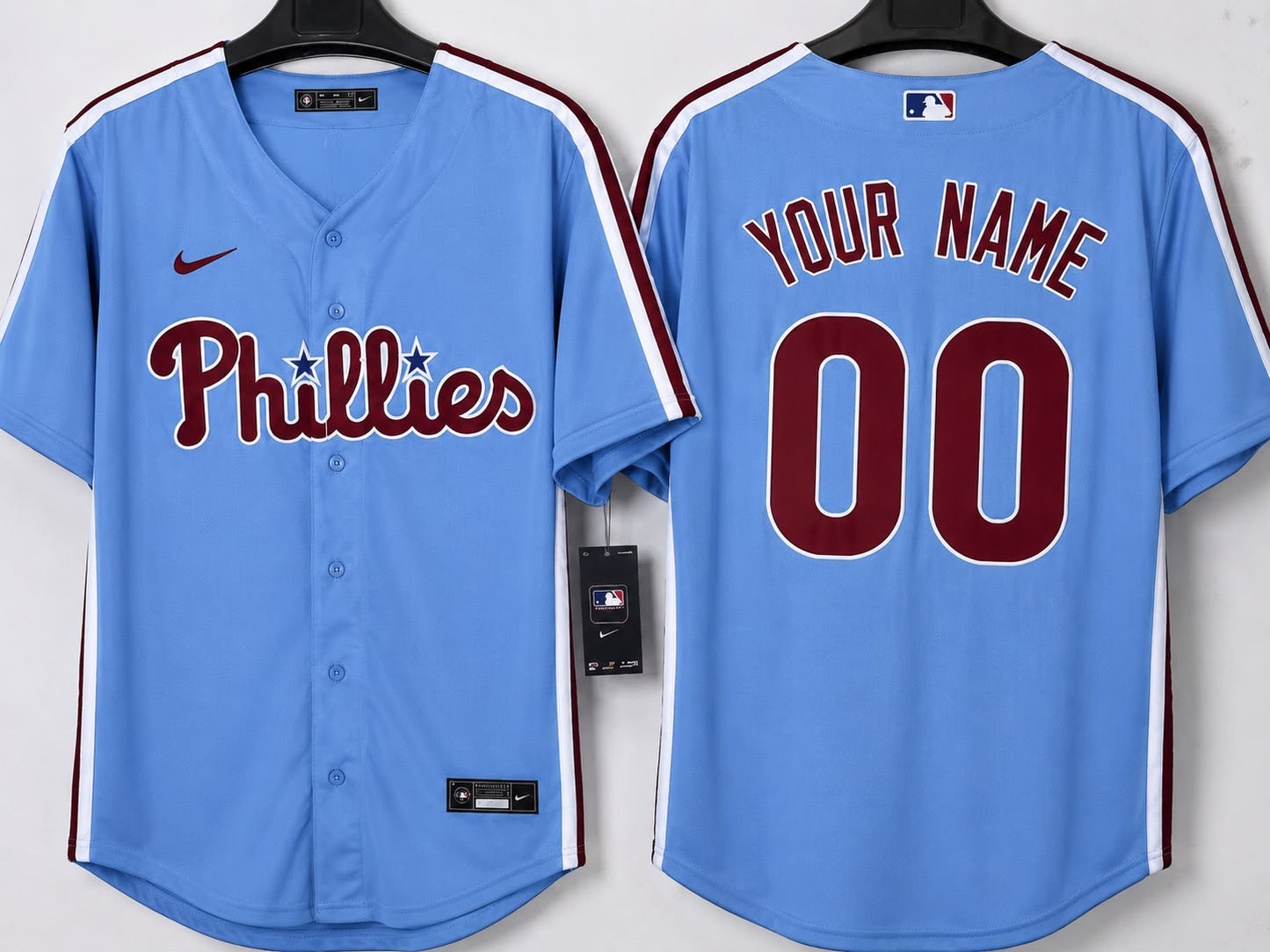 PHILADELPHIA PHILLIES CUSTOM BLUE JERSEY