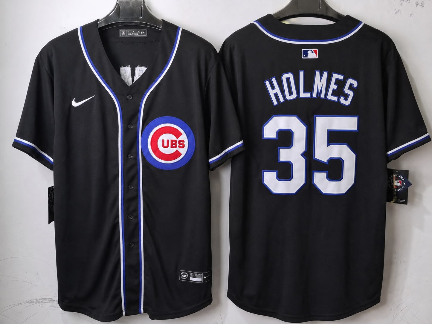 CHICAGO CUBS CLAY HOLMES BLACK JERSEY