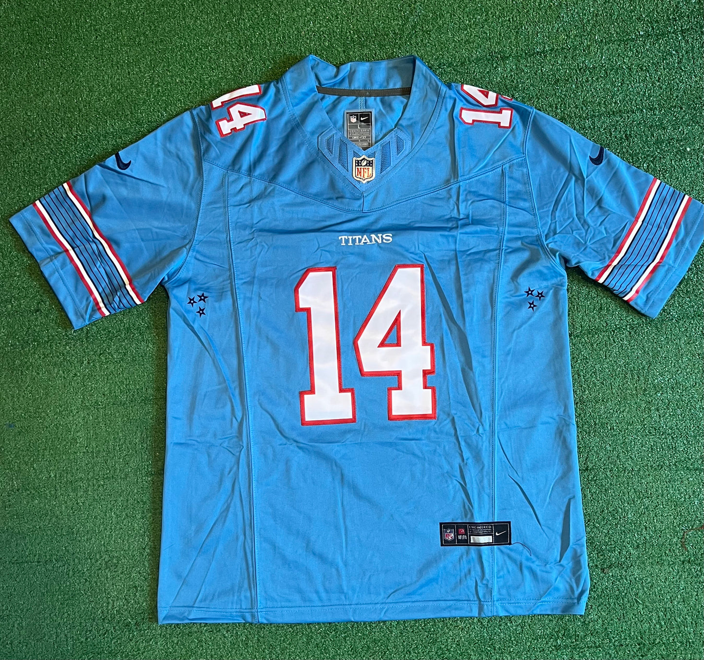 Tennessee Titans Carnell Tate Blue Jersey