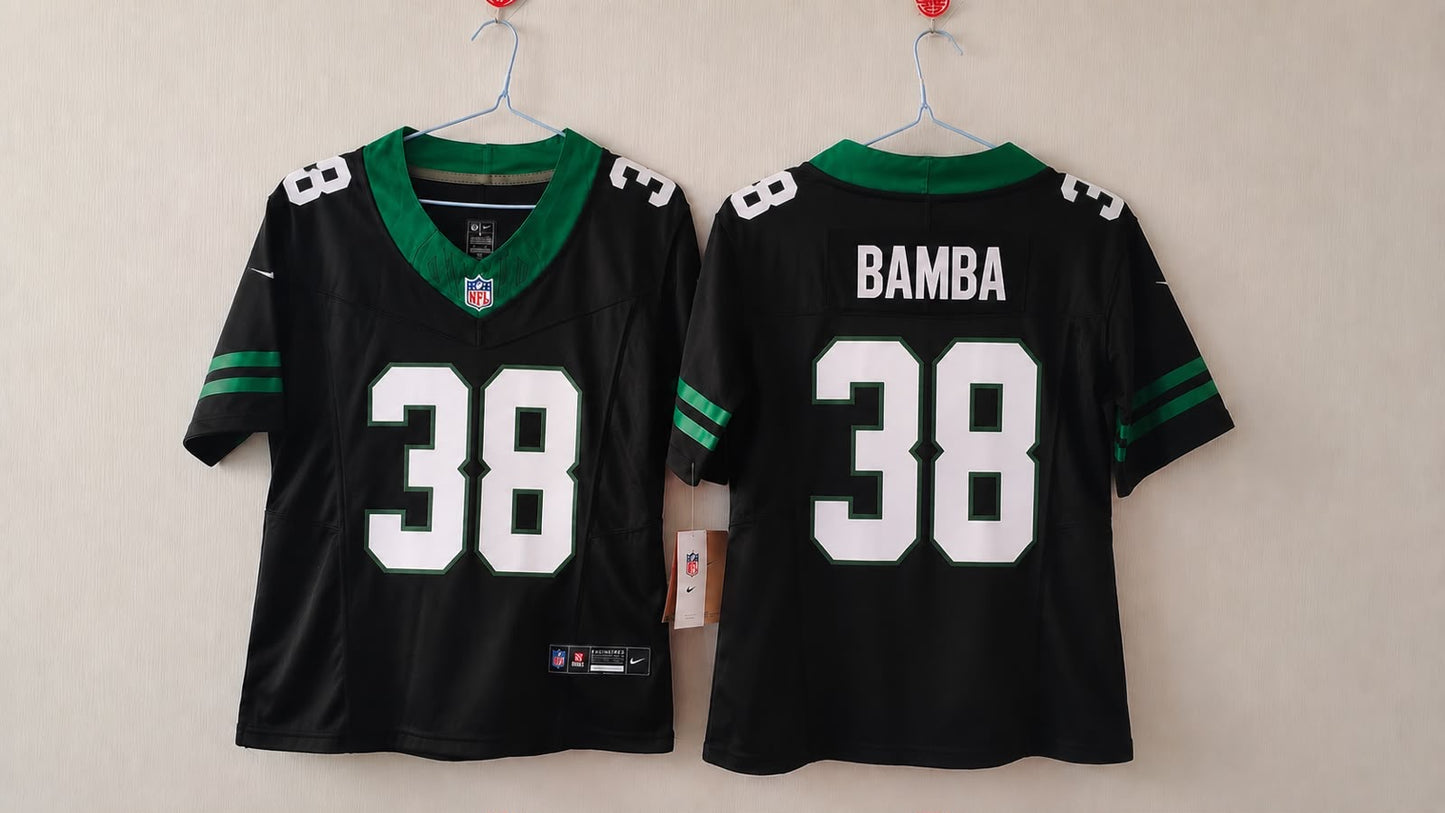 NEW YORK JETS MORY BAMBA BLACK JERSEY