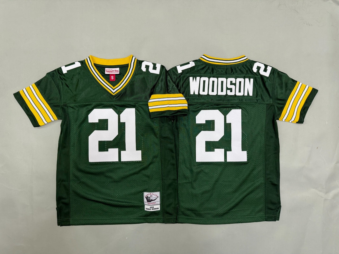 GREEN BAY PACKERS CHARLES WOODSON GREEN VINTAGE JERSEY