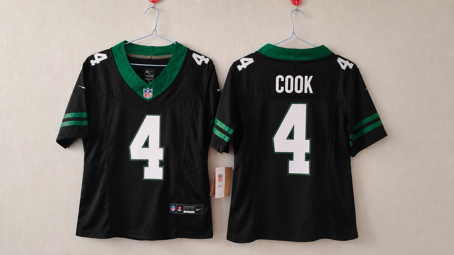 NEW YORK JETS BRADY COOK BLACK JERSEY