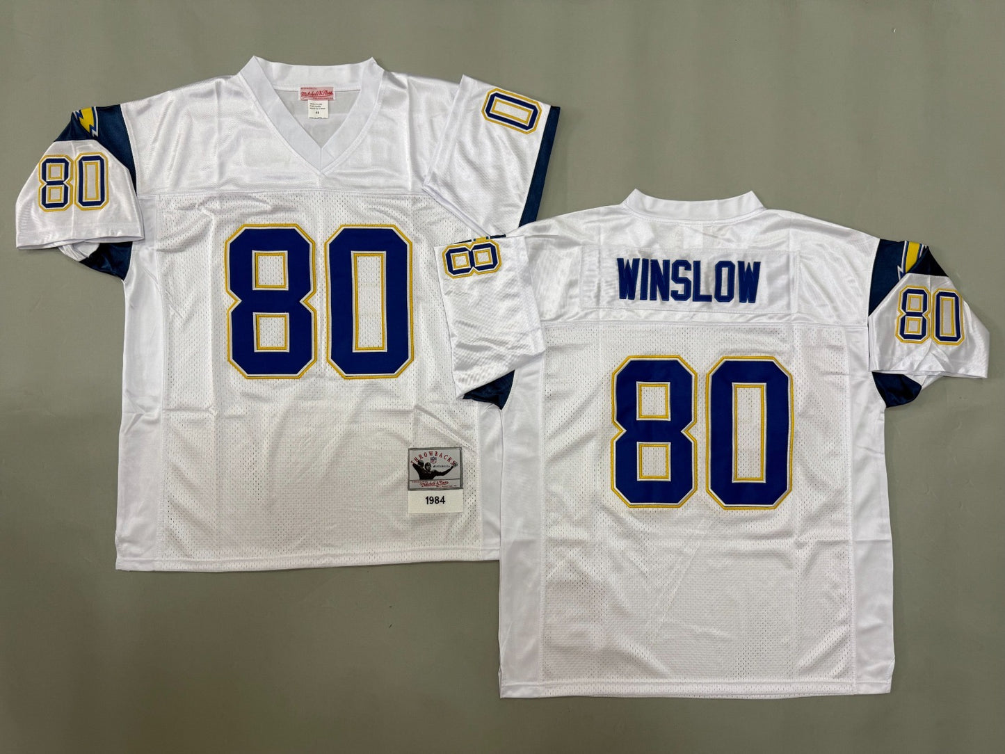 SAN DIEGO CHARGERS KELLEN WINSLOW WHITE JERSEY