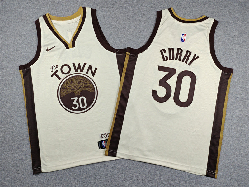 GOLDEN STATE WARRIORS STEPHEN CURRY WHITE JERSEY