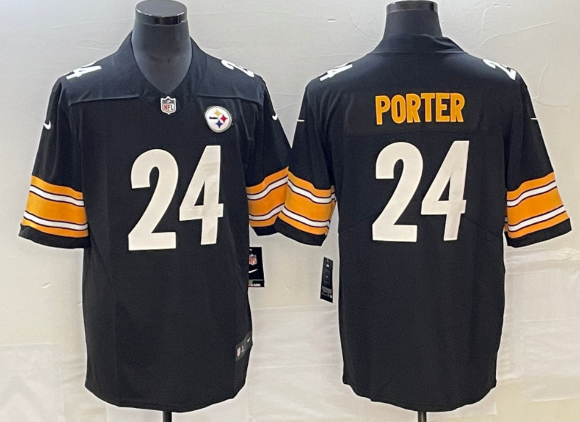Pittsburgh Steelers Nike Alternate Joey Porter Game Jersey - Black