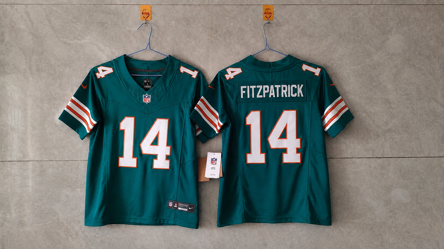 MIAMI DOLPHINS RYAN FITZPATRICK BLUE JERSEY