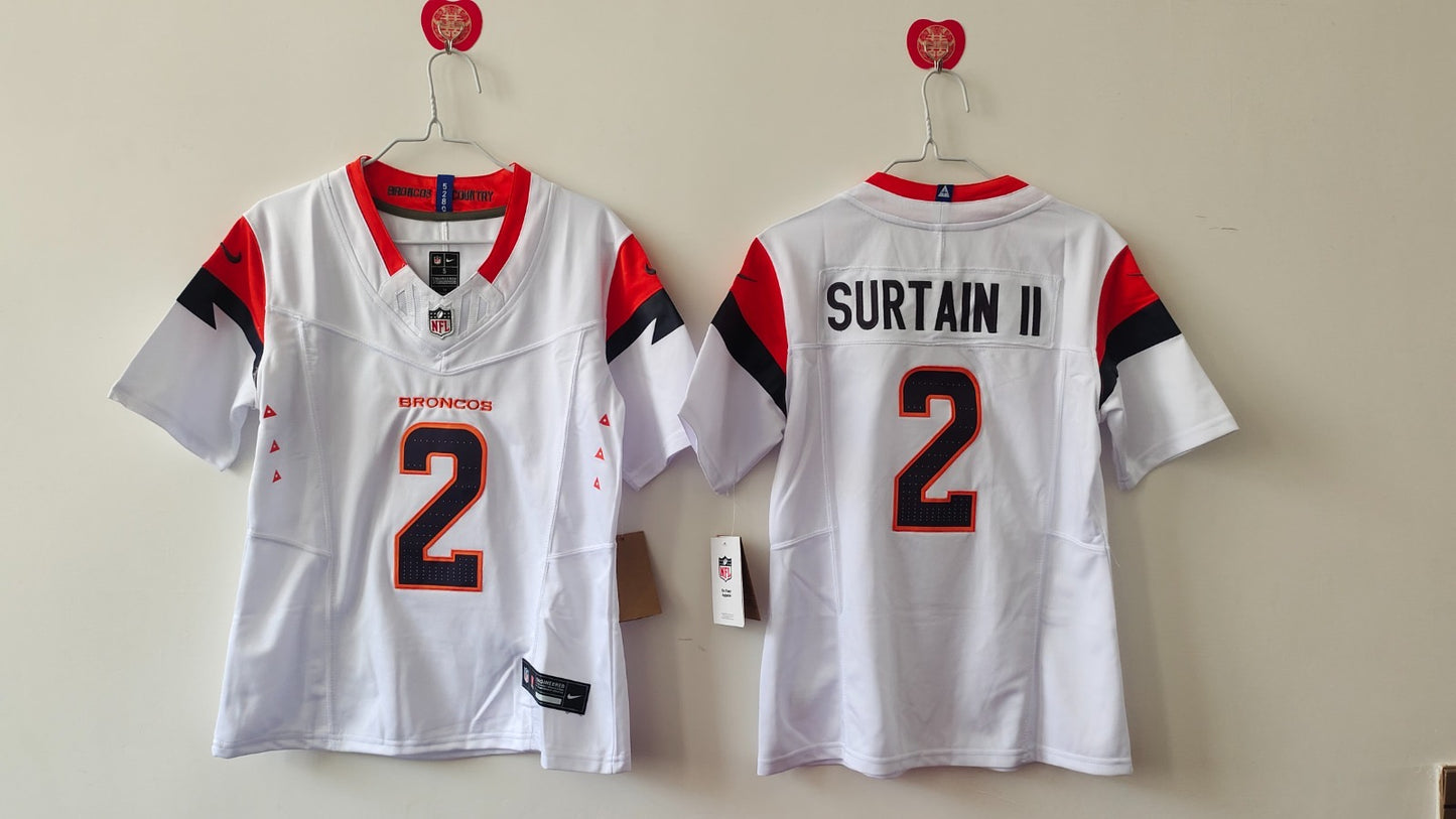 Denver Broncos Pat Surtain II White Jersey