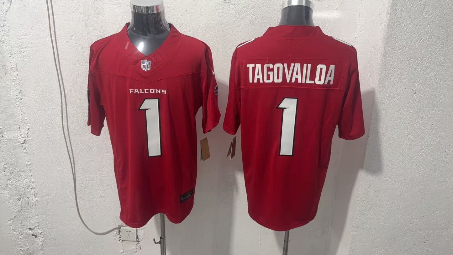 ATLANTA FALCONS TUA TAGOVAILOA RED JERSEY