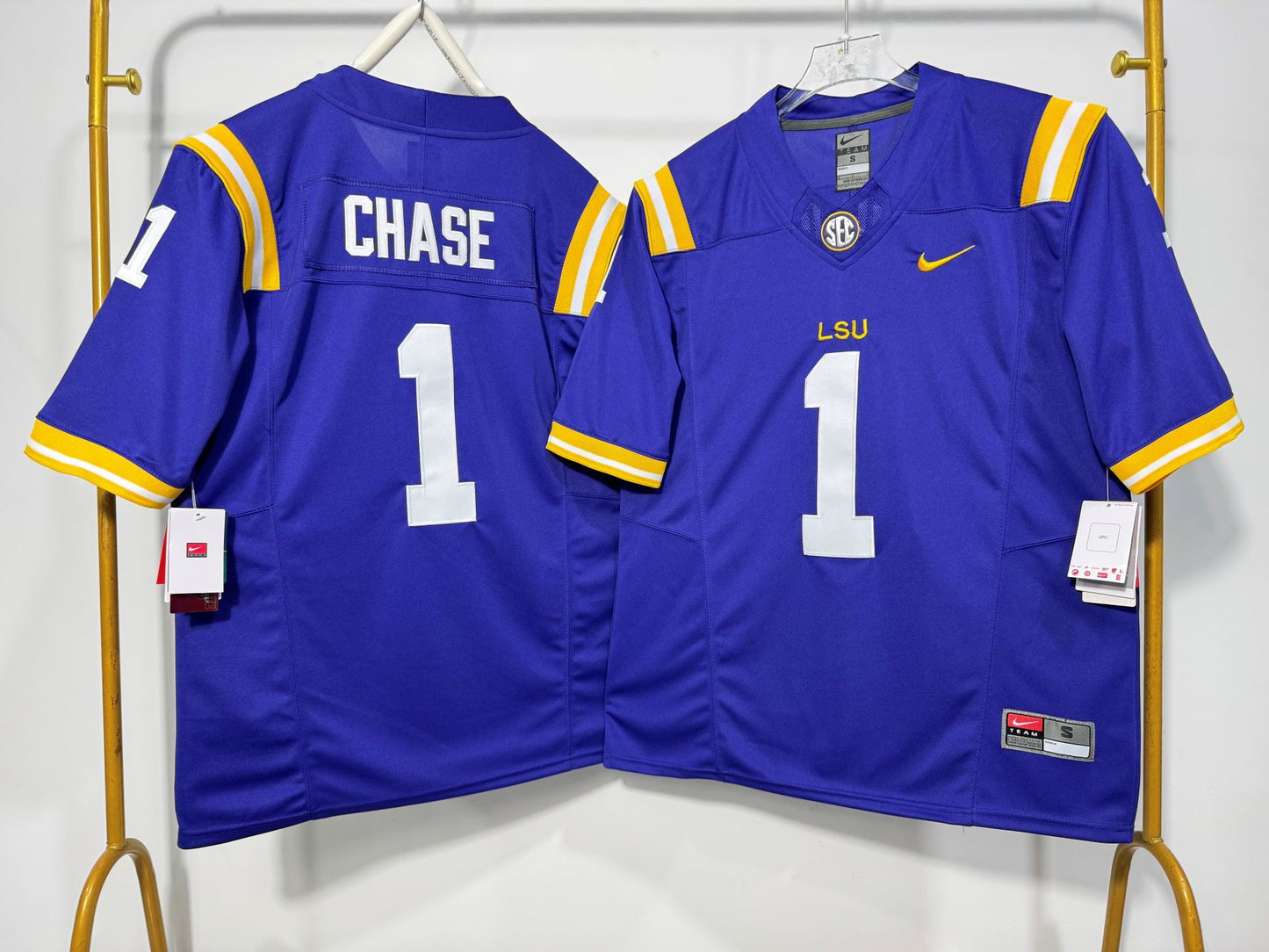 LSU TIGERS JA'MARR CHASE PURPLE JERSEY
