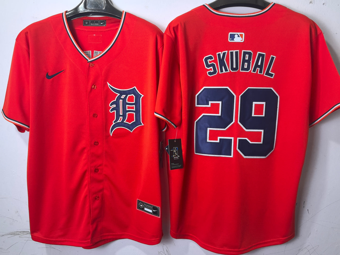 DETROIT TIGERS TARIK SKUBAL ORANGE JERSEY