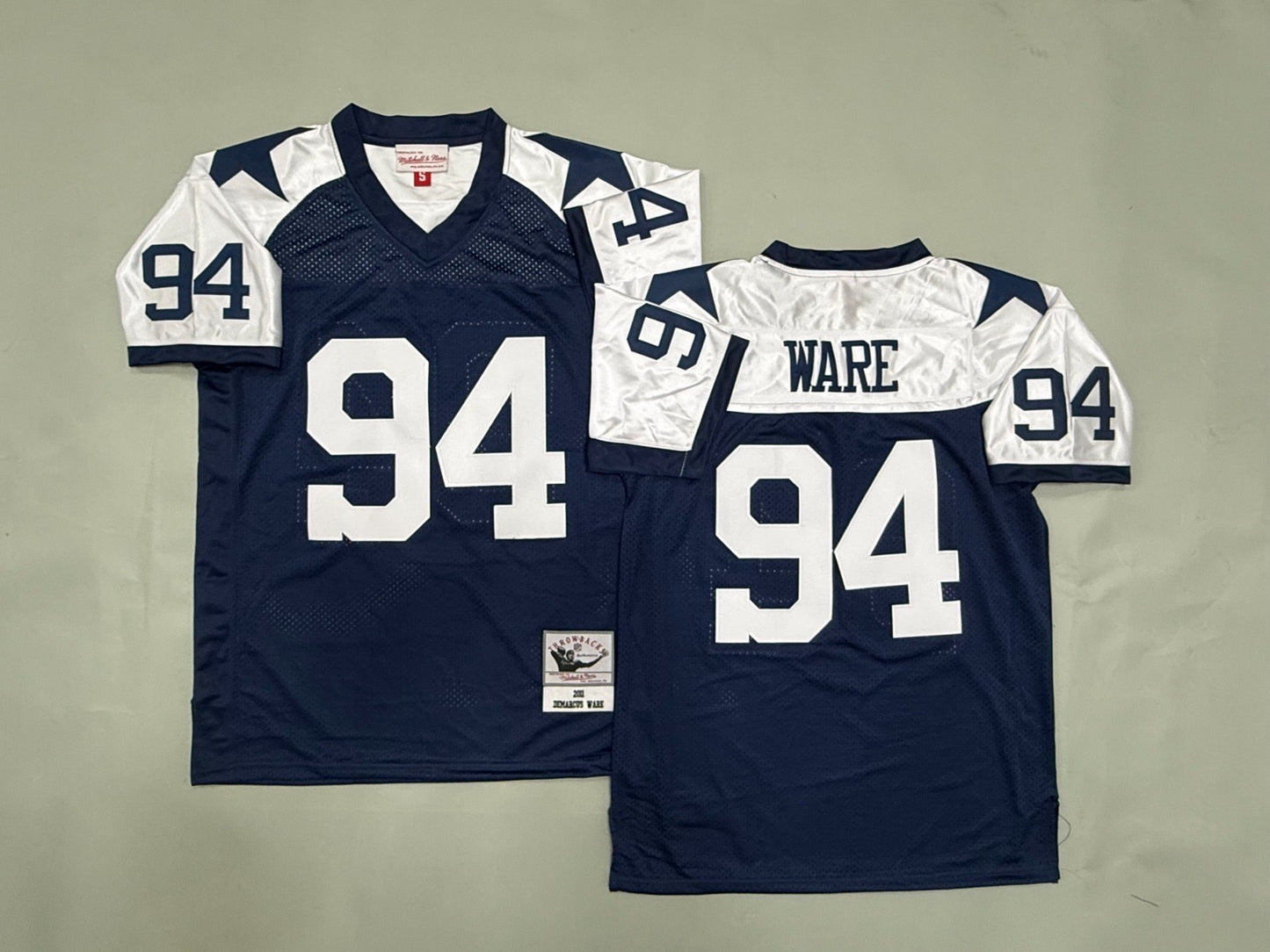 DALLAS COWBOYS DEMARCUS WARE BLUE VINTAGE JERSEY