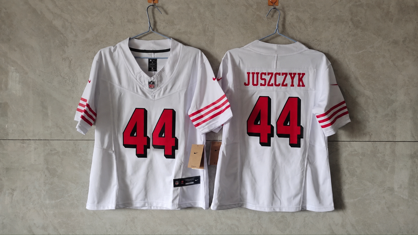 SAN FRANCISCO 49ERS KYLE JUSZCZYK WHITE THROWBACK JERSEY