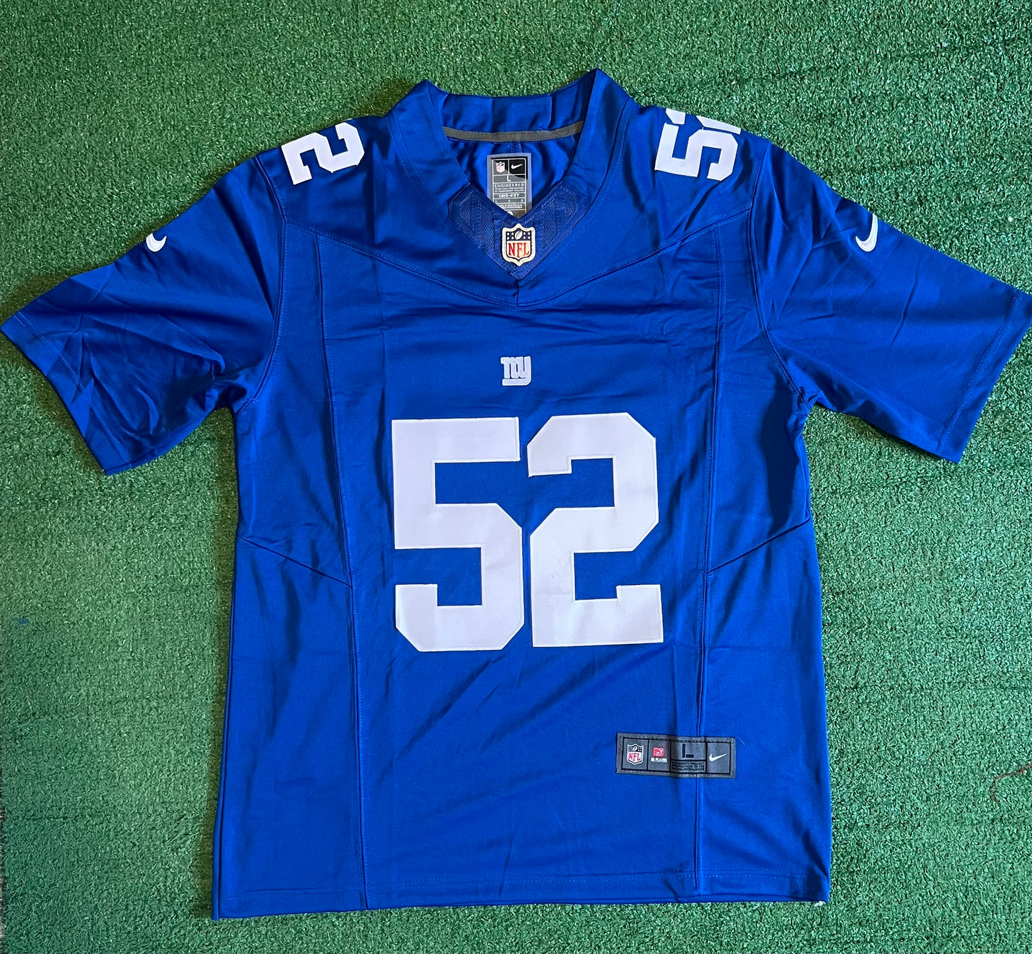 New York Giants Arvell Reese Blue Jersey