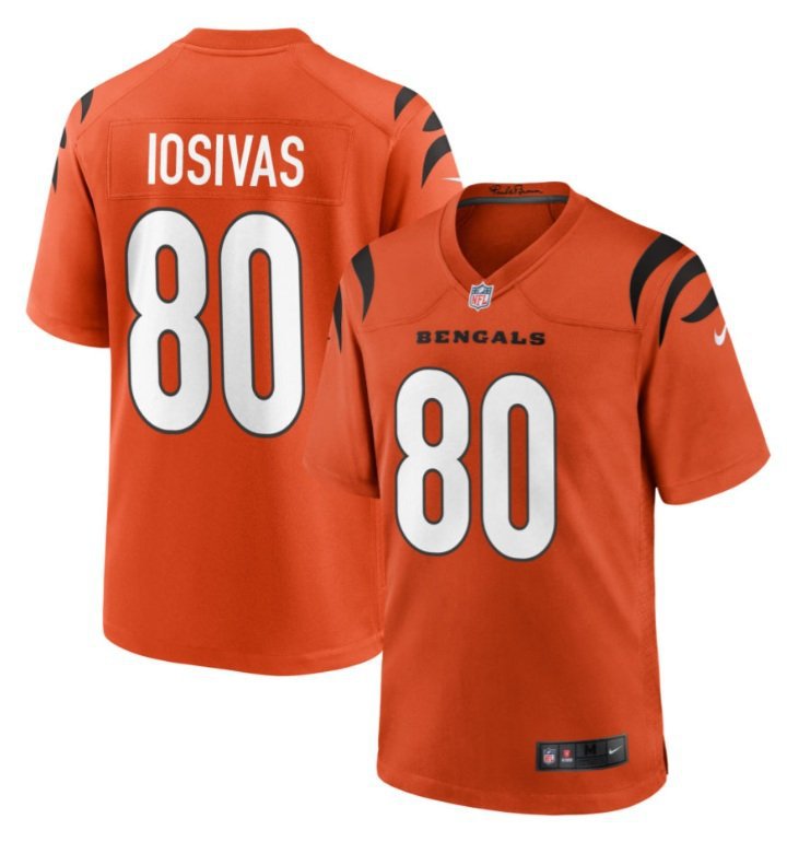 CINCINNATI BENGALS ANDREI LOSIVAS ORANGE JERSEY