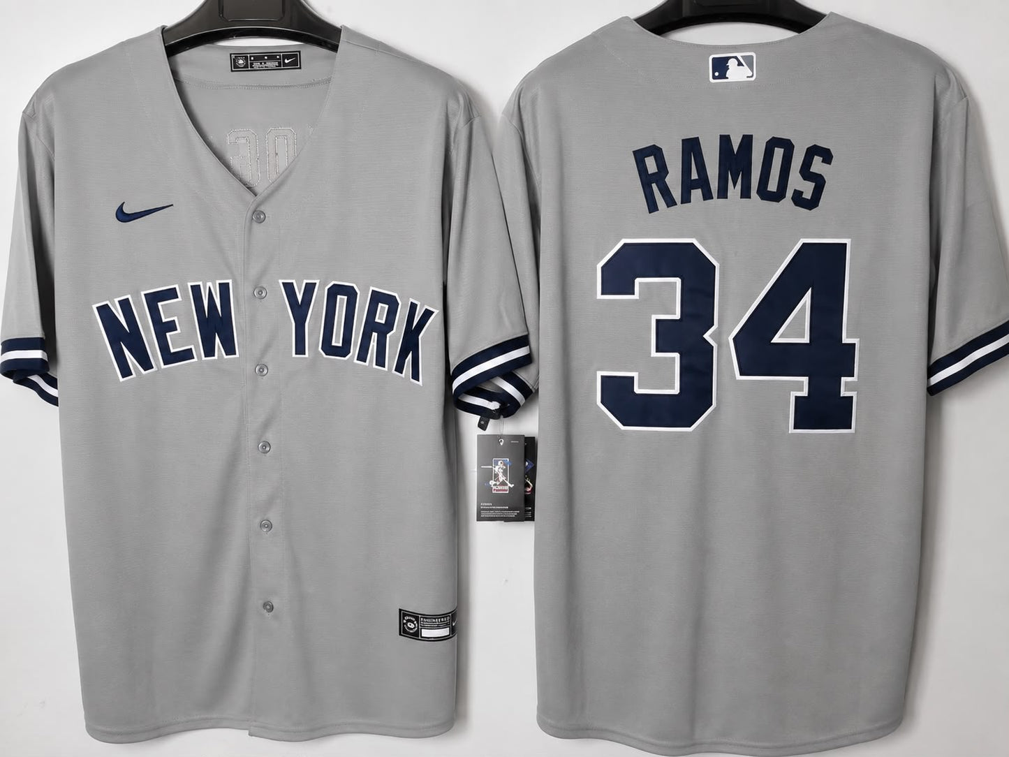 NEW YORK YANKEES HELIOT RAMOS GREY JERSEY