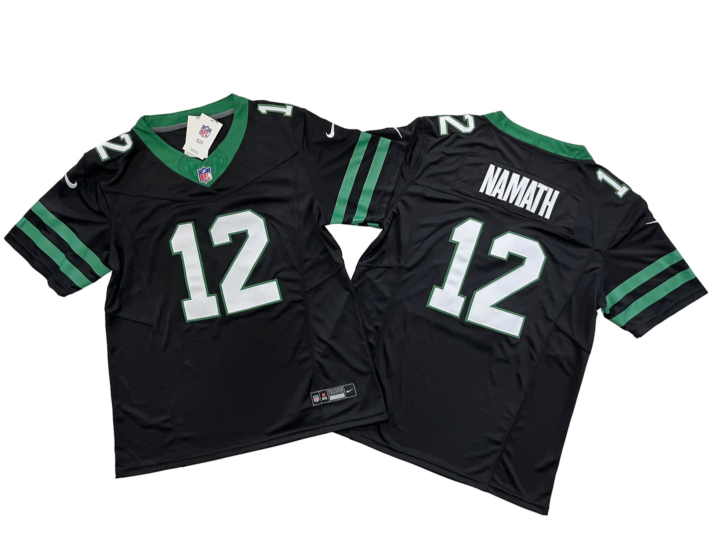 NEW YORK JETS JOE NAMATH BLACK JERSEY