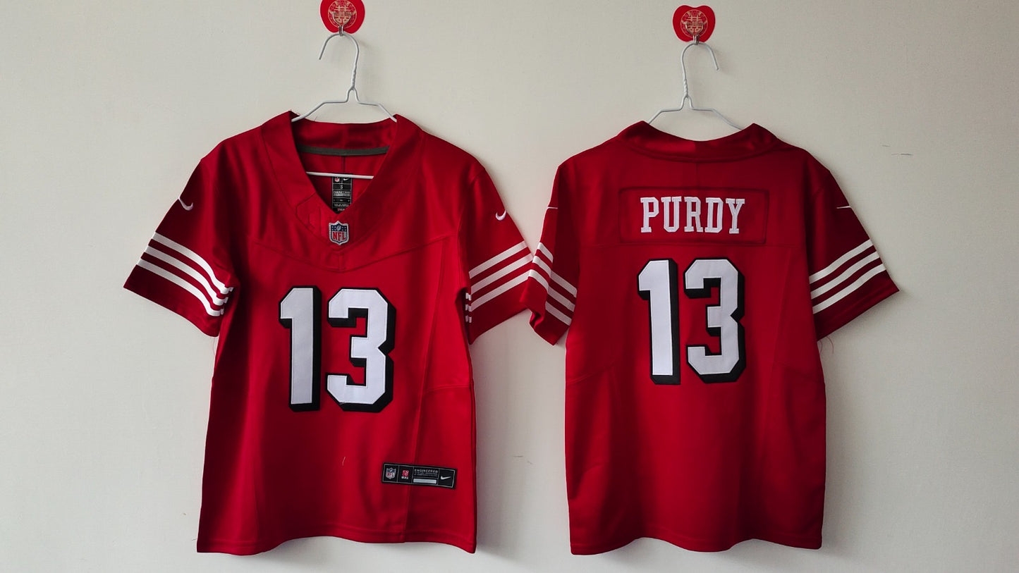 SAN FRANCISCO 49ERS BROCK PURDY THROWBACK RED JERSEY