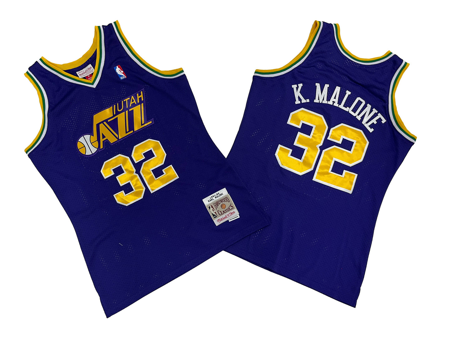 UTAH JAZZ KARL MALONE PURPLE VINTAGE JERSEY