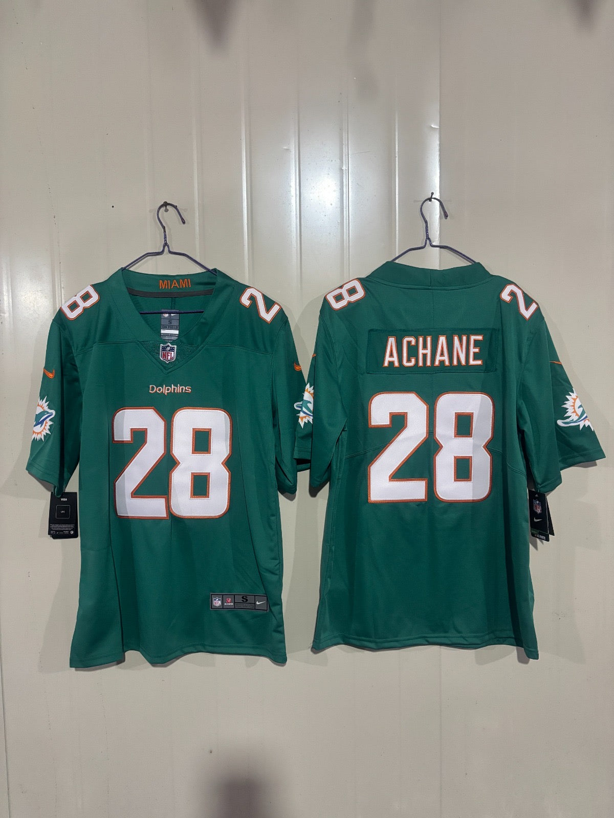 Miami Dolphins De'Von Achane Blue Jersey